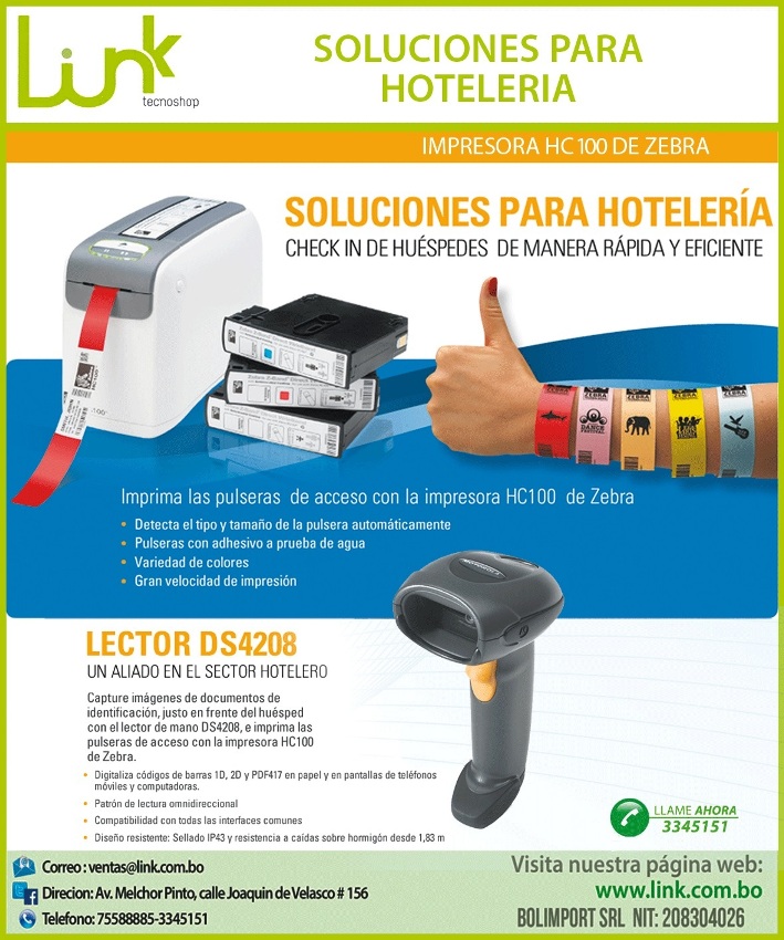 Impresora Zebra de manillas