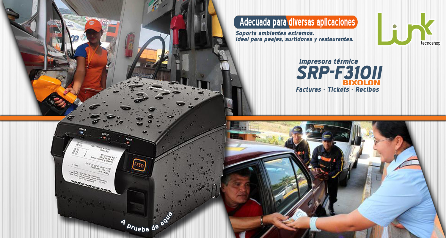 Link Tecnoshop - Impresora tÃ©rmica impermeable Bixolon SRP F310II