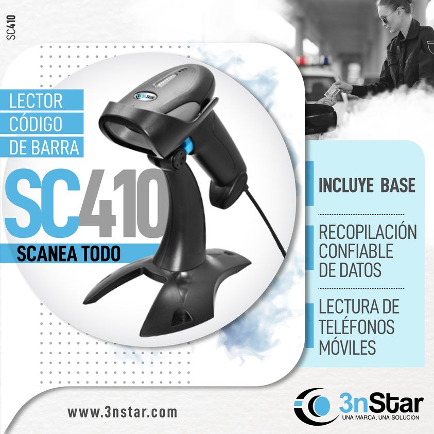 Lector de códigos de barras SC410 1